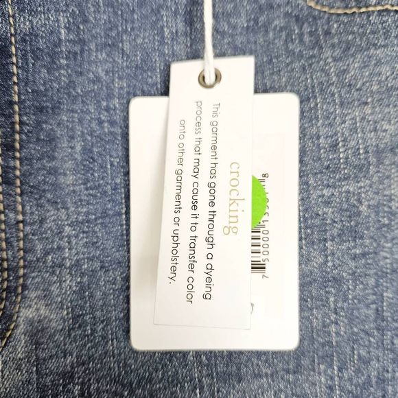 NWT ECRU The La Cienega Straight Leg Crop Medium Wash Stretchy Denim Jeans Sz:29 - Picture 4 of 9